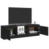 vidaXL Mueble para TV con luces LED negro 120x30x36 cm
