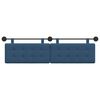 vidaXL Cabecera Colgante Montaje en la pared Azul 190 x 55 x 5 cm tela