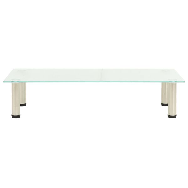 vidaXL Mueble para TV de vidrio templado esmerilado 80x35x17 cm