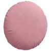 vidaXL Cojines para asiento 2 pcs Rosa &Oslash; 40 x 13 cm Terciopelo