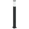 vidaXL Baliza de luz con toma de corriente de 80 cm, color negro, IP44
