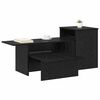 vidaXL Mesa Consola Roble Negro 91,5 x 35 x 38,5 cm