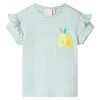 Camiseta infantil verde menta 140