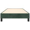 vidaXL Estructura de cama con somier terciopelo verde oscuro 90x190cm
