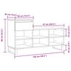 vidaXL Mueble zapatero madera contrachapada blanco 102x36x60 cm