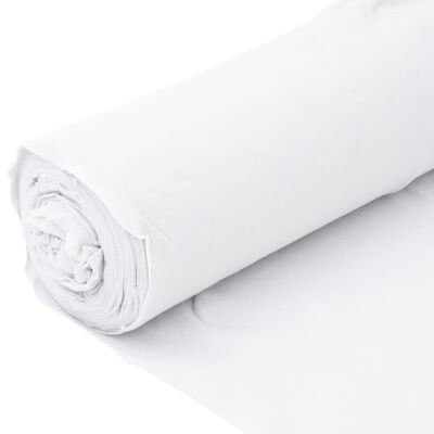 vidaXL Membrana geotextil fibra de poliéster blanco 1x10 m