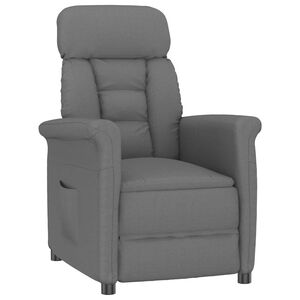 vidaXL Sill&oacute;n Recliner Gris Oscuro Gris oscuro 70.5 x 96.5 x 95 cm