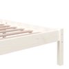 vidaXL Estructura de cama sin colch&oacute;n madera maciza blanco 90x200 cm