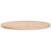 vidaXL Superficie de mesa redonda madera de roble sin tratar &Oslash;60x2,5cm