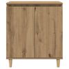 vidaXL Aparador madera contrachapada roble artisian 60x35x70 cm
