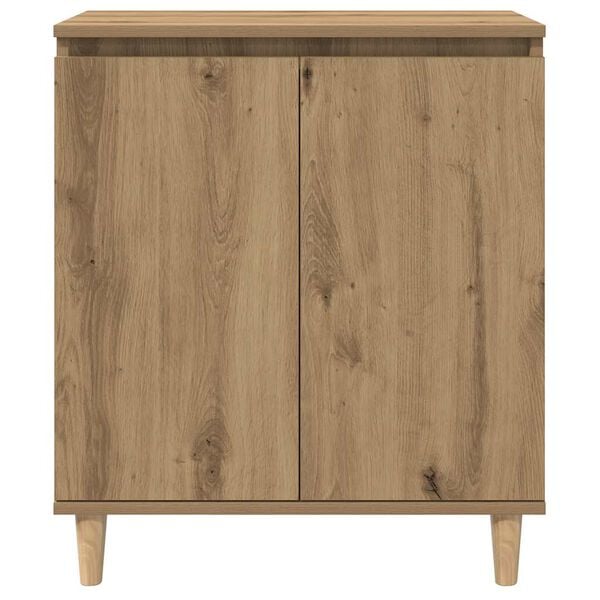 vidaXL Aparador madera contrachapada roble artisian 60x35x70 cm