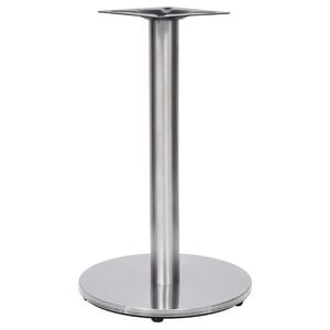 vidaXL Pata de mesa de bistr&oacute; plateada &Oslash;45x72 cm acero inoxidable
