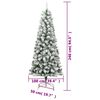 vidaXL &Aacute;rbol de Navidad artificial con bisagras y nieve flocada 240 cm