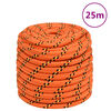 vidaXL Cuerda de barco polipropileno naranja 18 mm 25 m