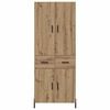 vidaXL Alacena Roble artesanal 69,5 x 34 x 180 cm Madera contrachapada