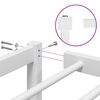vidaXL Estructura de cama sin colch&oacute;n metal blanco 160x200 cm