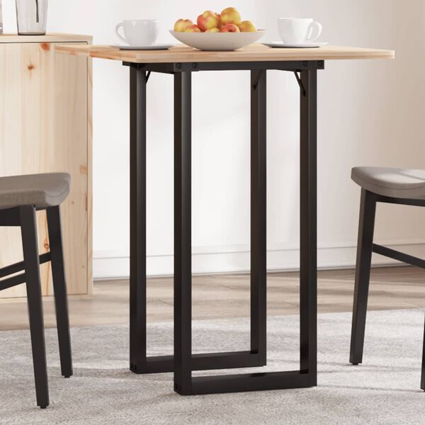 vidaXL Patas de mesa de comedor estructura O acero 80x40x73 cm