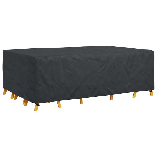 vidaXL Funda para muebles Liso Negro 300 x 200 x 90 cm 600D