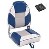vidaXL Set de asientos plegables para barco 2 uds con respaldo alto