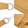 vidaXL Toldo de vela cuadrado HDPE arena 160 g/m² 2,5x2,5 m