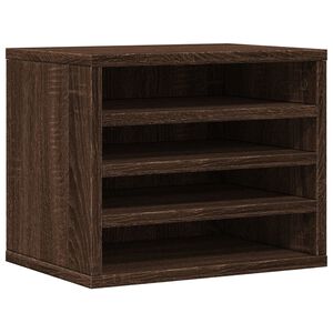 vidaXL Organizador escritorio madera ingenier&iacute;a marr&oacute;n 36x26x29,5 cm