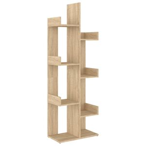 vidaXL Estanter&iacute;a de madera de ingenier&iacute;a roble Sonoma 48x25,5x140 cm