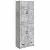 vidaXL Juego de armarios 2 uds. Gris Hormig&oacute;n Madera de ingenier&iacute;a