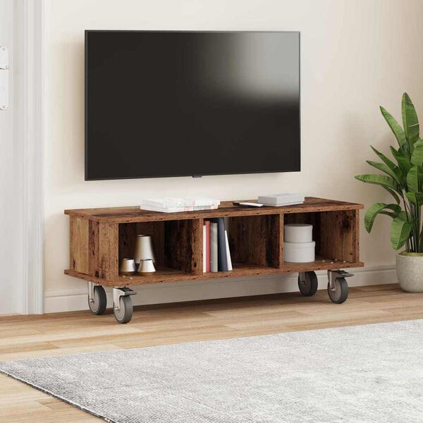 vidaXL Soporte de TV Madera vieja 100 x 35 x 35 cm