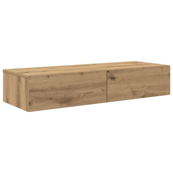 vidaXL Estanter&iacute;a de pared con cajones madera de contrachapada