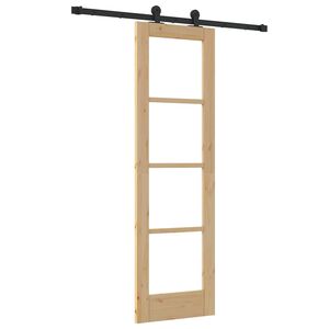 vidaXL Puerta Corredera ORKDAL Natural 61 x 198,5 cm