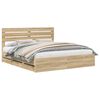 vidaXL Estructura de cama Roble Sonoma 180 x 200 cm Madera Ingenieril