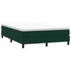 vidaXL Cama box spring con colch&oacute;n terciopelo verde oscuro 140x210 cm