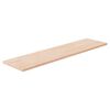 vidaXL Tabla de estantería madera maciza roble sin tratar 80x20x1,5 cm