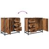 vidaXL Juego de muebles de baño 3 pcs Madera vieja 65 x 33 x 60 cm