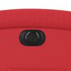 vidaXL Sill&oacute;n reclinable el&eacute;ctrico de cuero sint&eacute;tico rojo