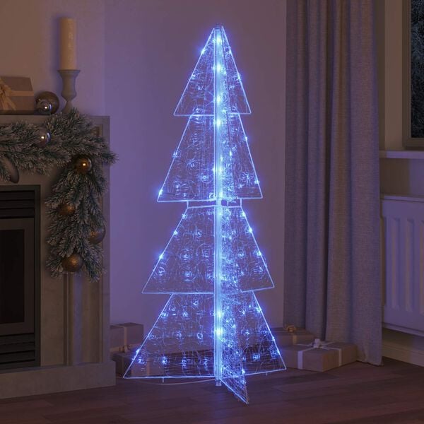 vidaXL &Aacute;rbol de Navidad con 160 LED Azul 150 cm Acr&iacute;lico