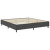 vidaXL Cama box spring tela gris oscuro 200x200 cm