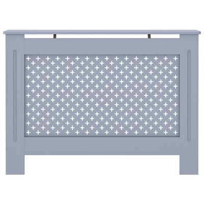 vidaXL Cubierta para radiador MDF gris antracita 112x19x81,5 cm