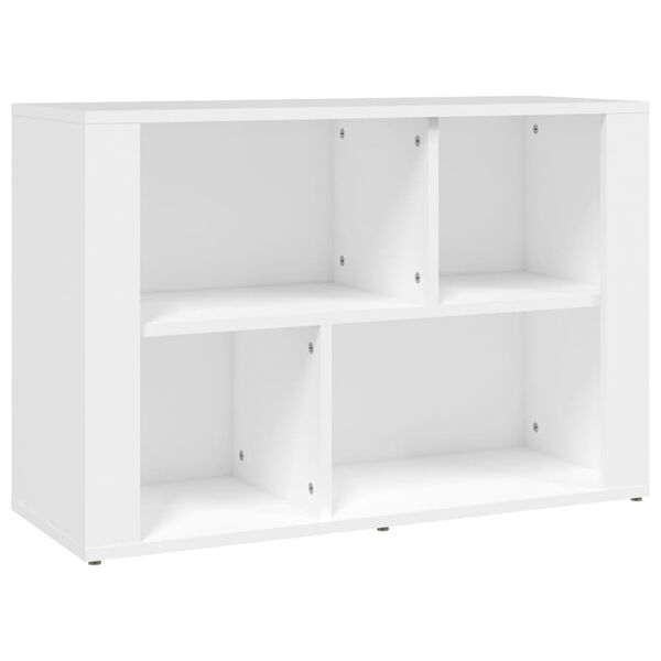 vidaXL Aparador de madera contrachapada blanco 80x30x54 cm