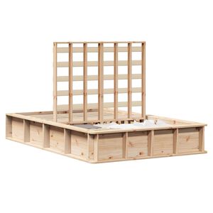 vidaXL Estructura de cama Marr&oacute;n 120 x 200 cm Madera de pino macizo