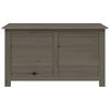 vidaXL Baúl para cojines madera de abeto gris antracita 100x50x56 cm