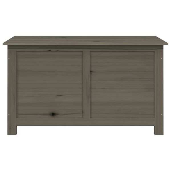 vidaXL Baúl para cojines madera de abeto gris antracita 100x50x56 cm