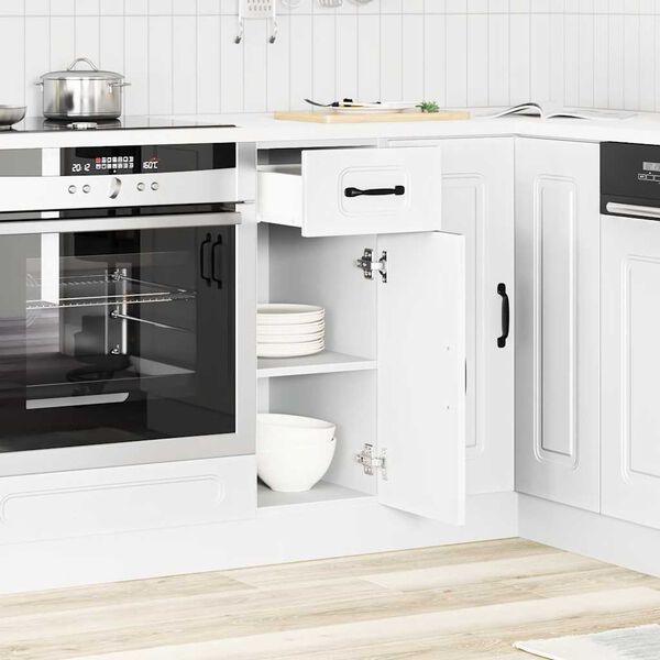 vidaXL Mueble bajo de cocina Kalmar madera de ingenier&iacute;a blanca