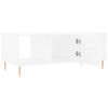 vidaXL Mesa de centro madera contrachapada blanco 102x50x40 cm