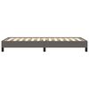 vidaXL Estructura de cama sin colchón cuero sintético gris 90x190 cm