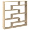 vidaXL Estante cubo de pared 7 compartimentos madera roble Sonoma