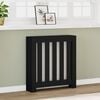 vidaXL Cubierta de radiador madera de ingenier&iacute;a negro 78x20x82 cm