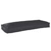 vidaXL Coj&iacute;n Tela Oxford Negro 100 x 40 x 8 cm