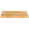 Tablero de mesa borde natural madera maciza mango 40x20x3,8 cm
