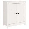 vidaXL Aparador de madera maciza de pino blanco 70x35x80 cm